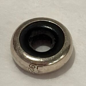 TROLLBEADS sterling silver spacer bead stopper bead marked 925s LAA Lise Aagaard